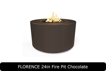 The Outdoor Plus - Florence 24" Tall Fire Pit - GFRC Concrete