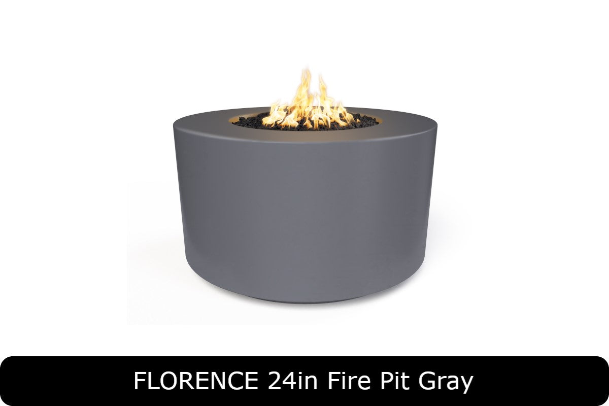 The Outdoor Plus - Florence 24" Tall Fire Pit - GFRC Concrete