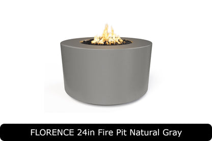 The Outdoor Plus - Florence 24" Tall Fire Pit - GFRC Concrete