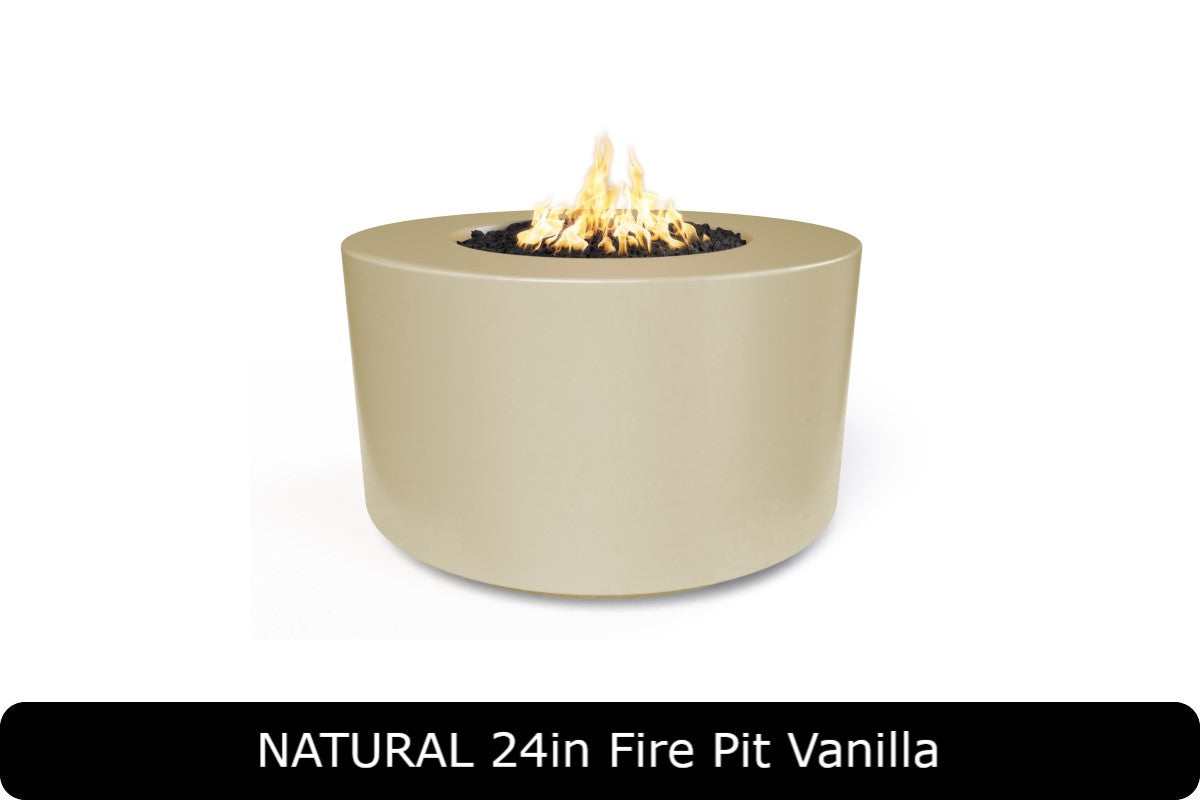 The Outdoor Plus - Florence 24" Tall Fire Pit - GFRC Concrete