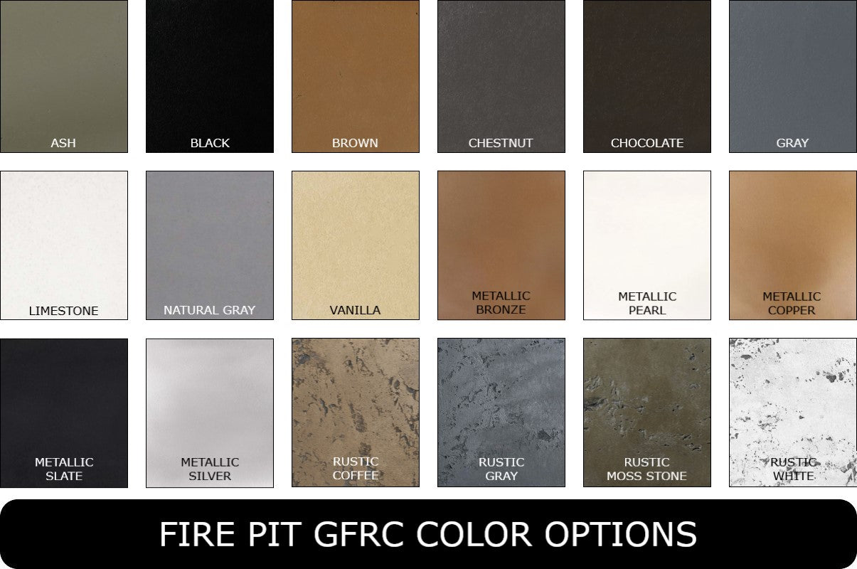 The Outdoor Plus - Del Mar Fire Pit - GFRC Concrete