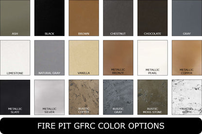 The Outdoor Plus - Cabo Square Fire Pit - GFRC Concrete