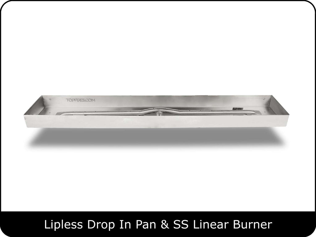 Rectangular Lipless Drop In Pan & Burner Kits