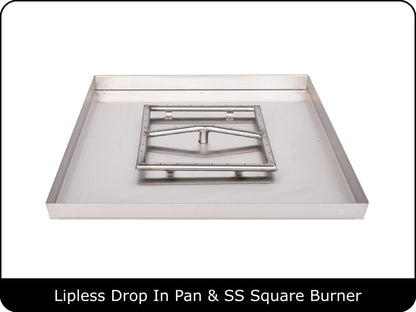 The Outdoor Plus - Square Lipless Drop In Pan & Burner Kits