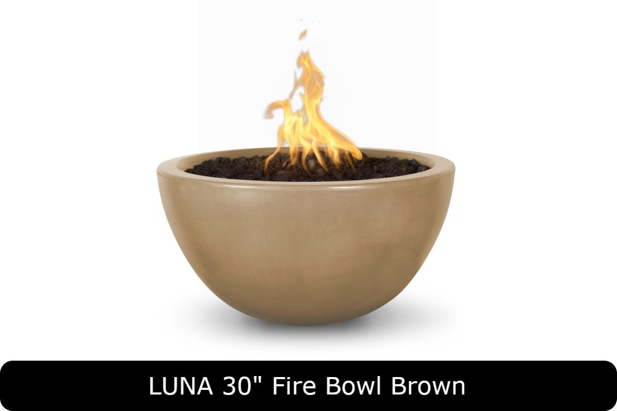 The Outdoor Plus - Luna Fire Bowl - GFRC Concrete