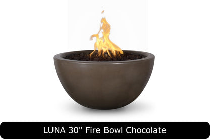 The Outdoor Plus - Luna Fire Bowl - GFRC Concrete