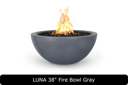 The Outdoor Plus - Luna Fire Bowl - GFRC Concrete