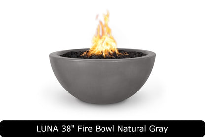 The Outdoor Plus - Luna Fire Bowl - GFRC Concrete