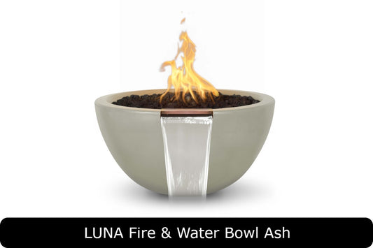 The Outdoor Plus - Luna Fire & Water Bowl - GFRC Concrete