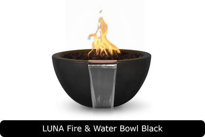 The Outdoor Plus - Luna Fire & Water Bowl - GFRC Concrete