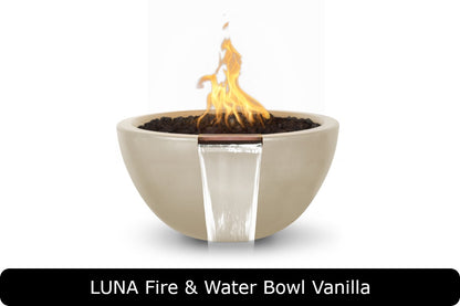 The Outdoor Plus - Luna Fire & Water Bowl - GFRC Concrete