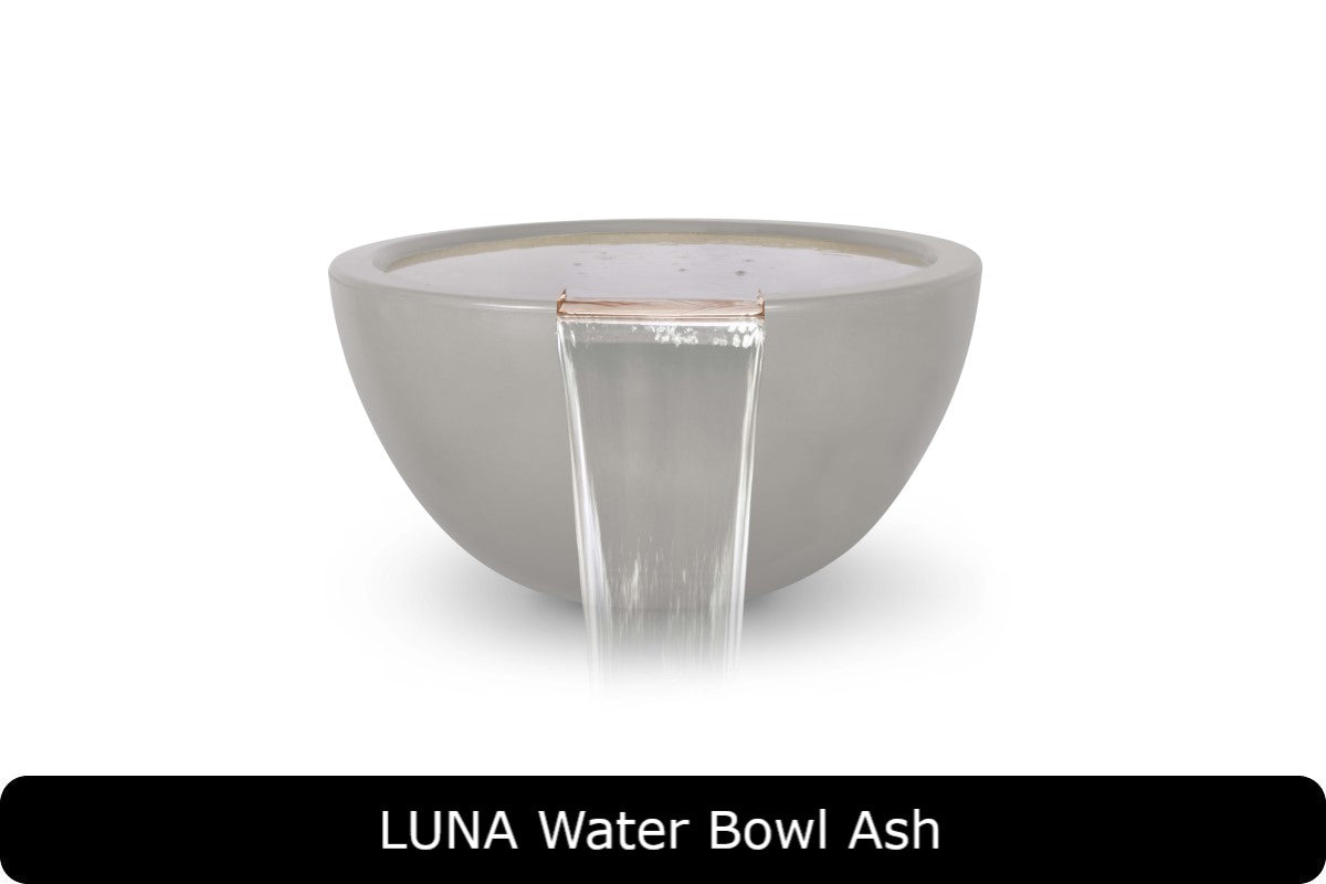 The Outdoor Plus - Luna Water Bowl - GFRC Concrete