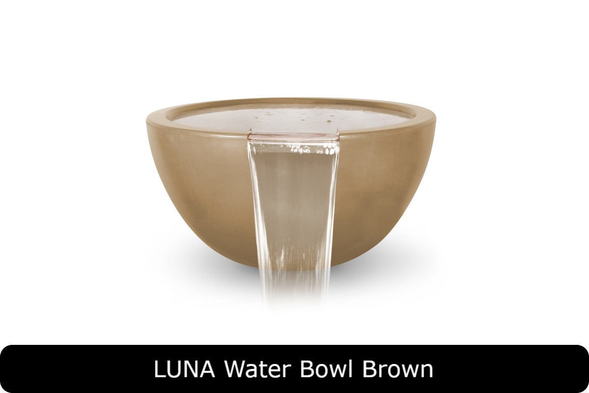 The Outdoor Plus - Luna Water Bowl - GFRC Concrete