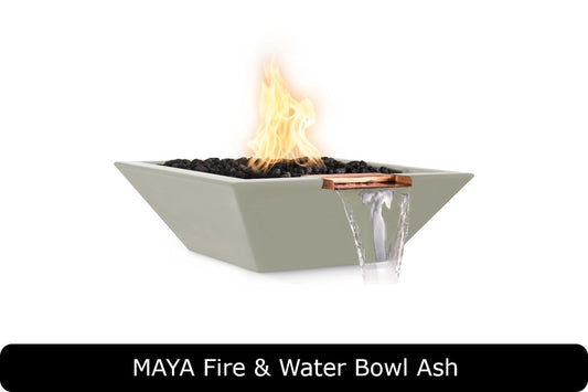 The Outdoor Plus - Maya Fire & Water Bowl - GFRC Concrete