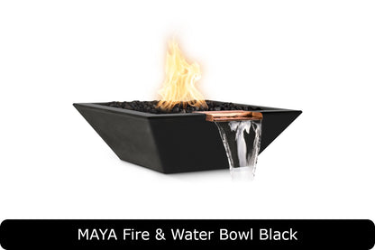 The Outdoor Plus - Maya Fire & Water Bowl - GFRC Concrete