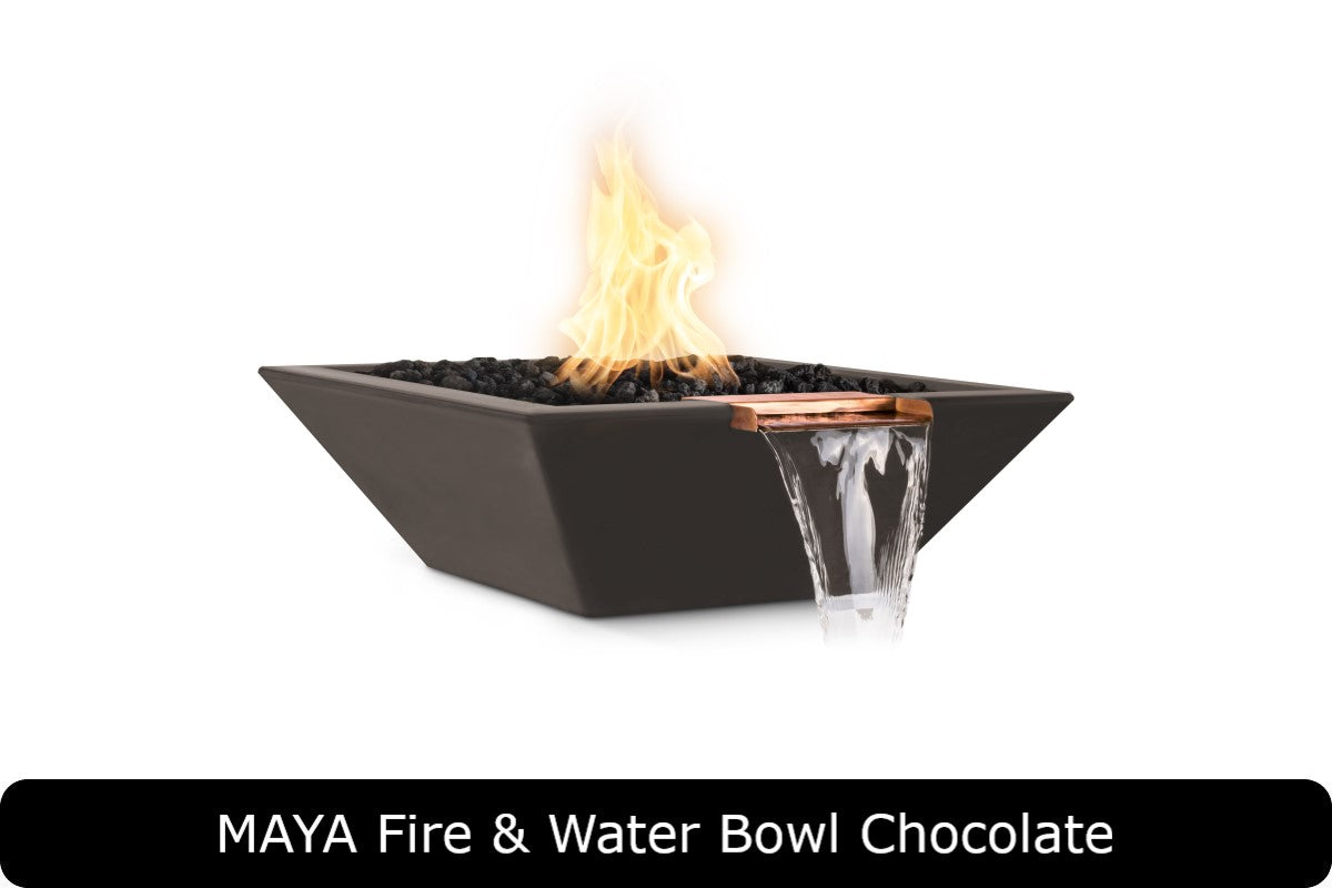 The Outdoor Plus - Maya Fire & Water Bowl - GFRC Concrete