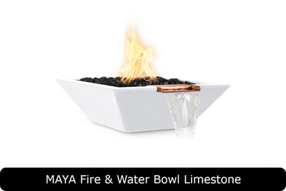 The Outdoor Plus - Maya Fire & Water Bowl - GFRC Concrete