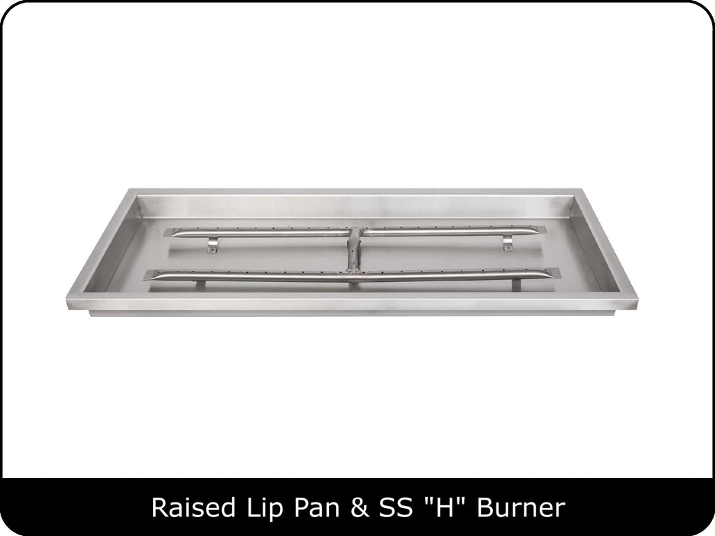 Rectangular Fire Pit Pans & Burner Kit