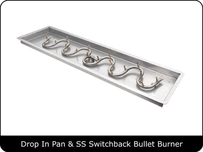 The Outdoor Plus - Rectangular Drop In Pan & Burner Kits