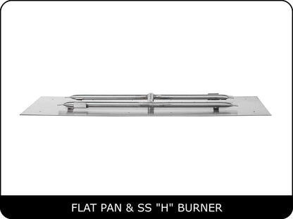 The Outdoor Plus - Rectangular Flat Pan & Burner Kits