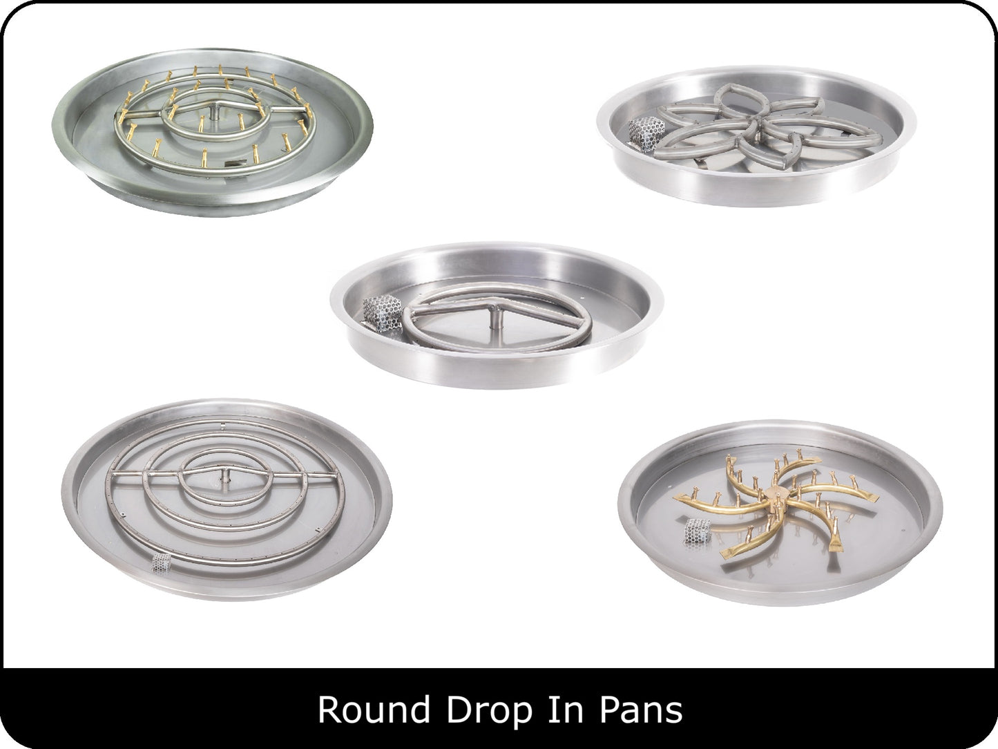 The Outdoor Plus - Round Drop In Pan & Burner Kits