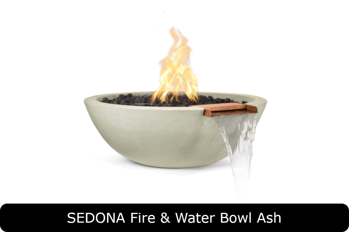 The Outdoor Plus - Sedona Fire & Water Bowl - GFRC Concrete