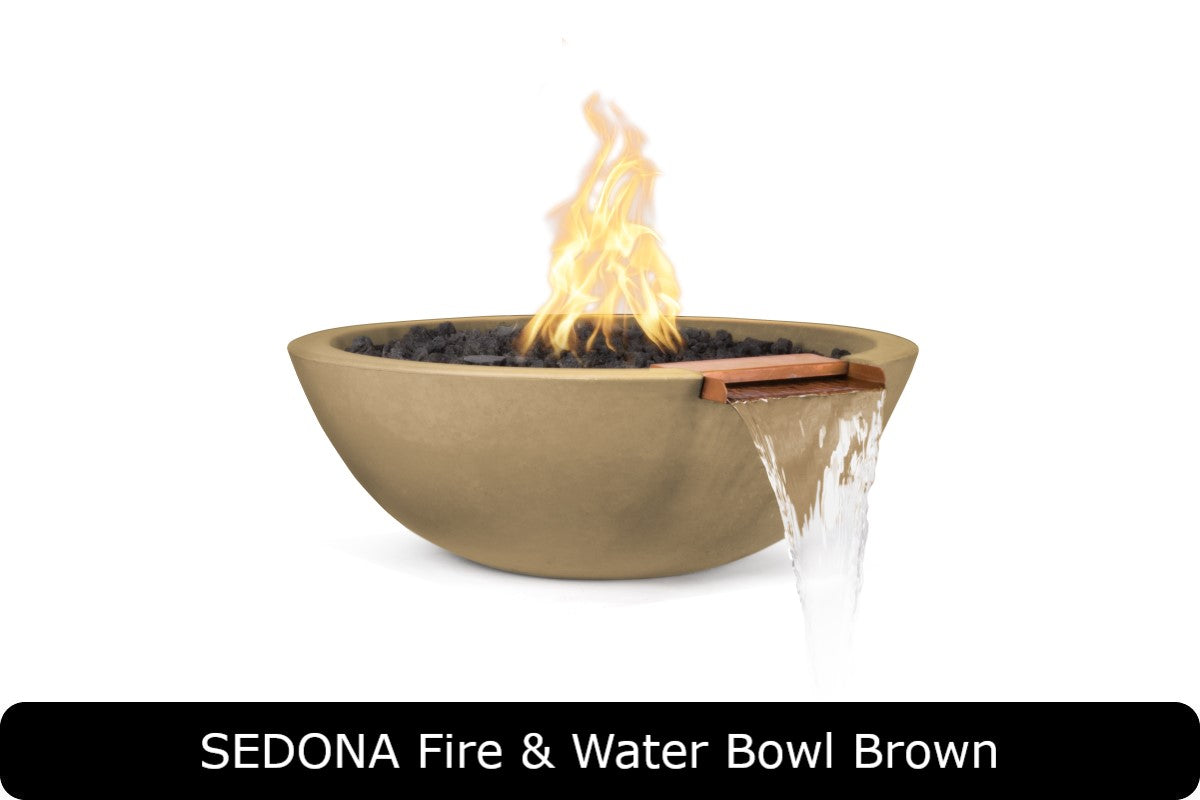 The Outdoor Plus - Sedona Fire & Water Bowl - GFRC Concrete