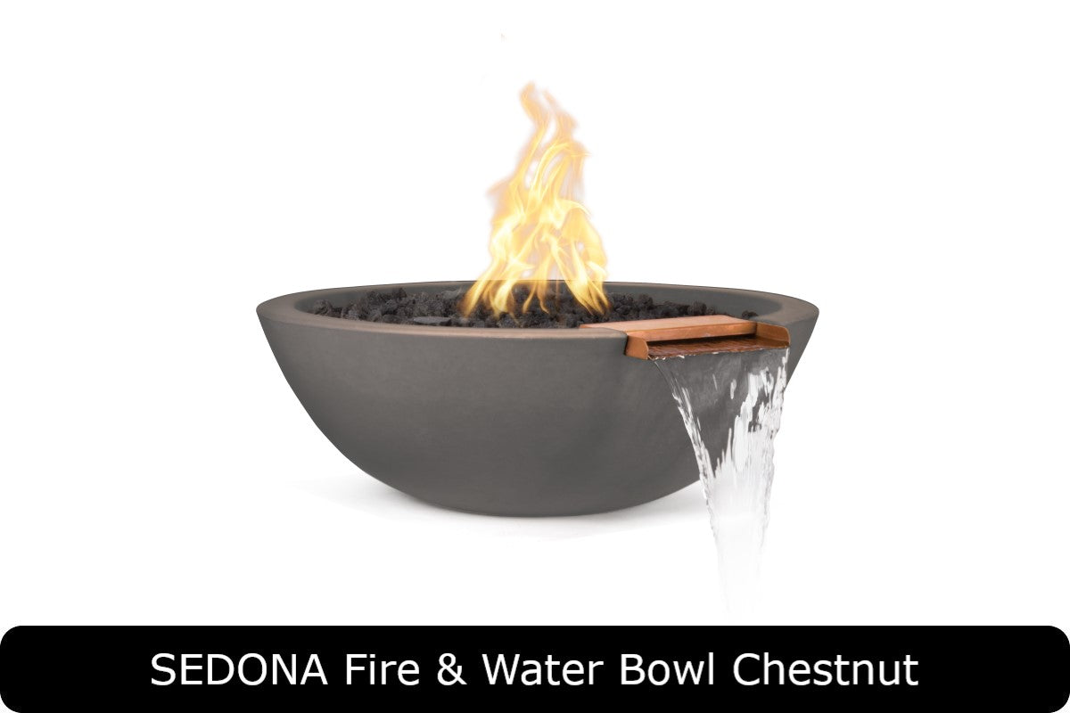 The Outdoor Plus - Sedona Fire & Water Bowl - GFRC Concrete