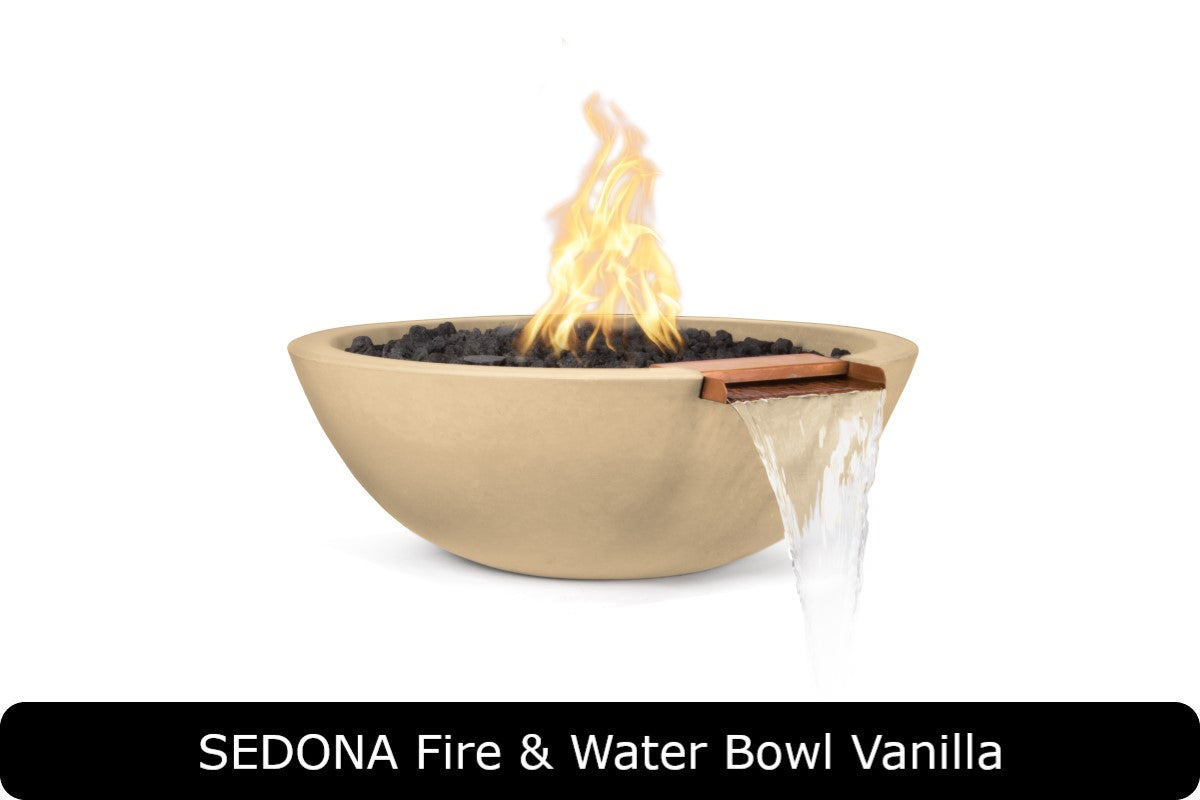 The Outdoor Plus - Sedona Fire & Water Bowl - GFRC Concrete