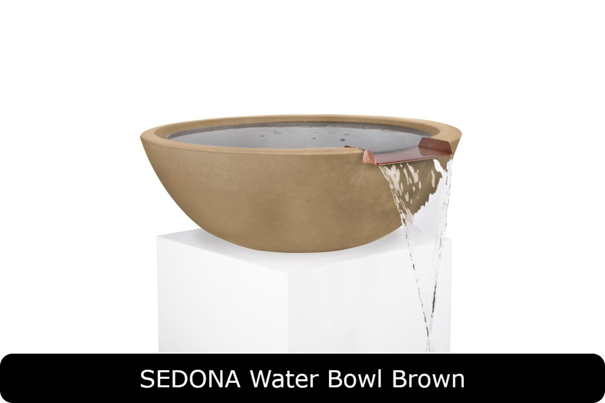 The Outdoor Plus - Sedona Water Bowl - GFRC Concrete