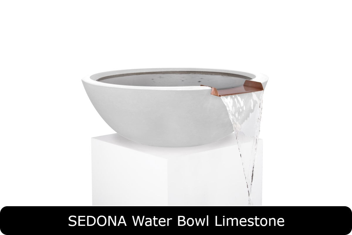 The Outdoor Plus - Sedona Water Bowl - GFRC Concrete