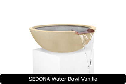 The Outdoor Plus - Sedona Water Bowl - GFRC Concrete