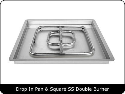 The Outdoor Plus - Square Drop In Pan & Burner Kits