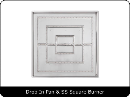 The Outdoor Plus - Square Drop In Pan & Burner Kits