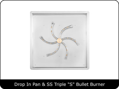 The Outdoor Plus - Square Drop In Pan & Burner Kits