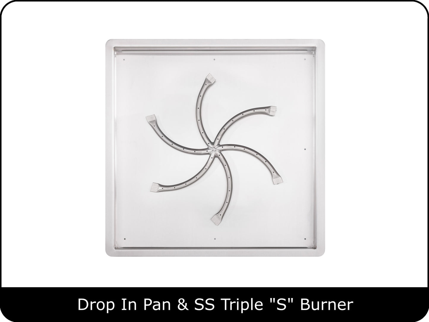 The Outdoor Plus - Square Drop In Pan & Burner Kits