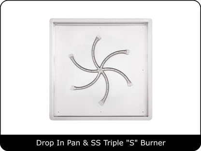 The Outdoor Plus - Square Drop In Pan & Burner Kits