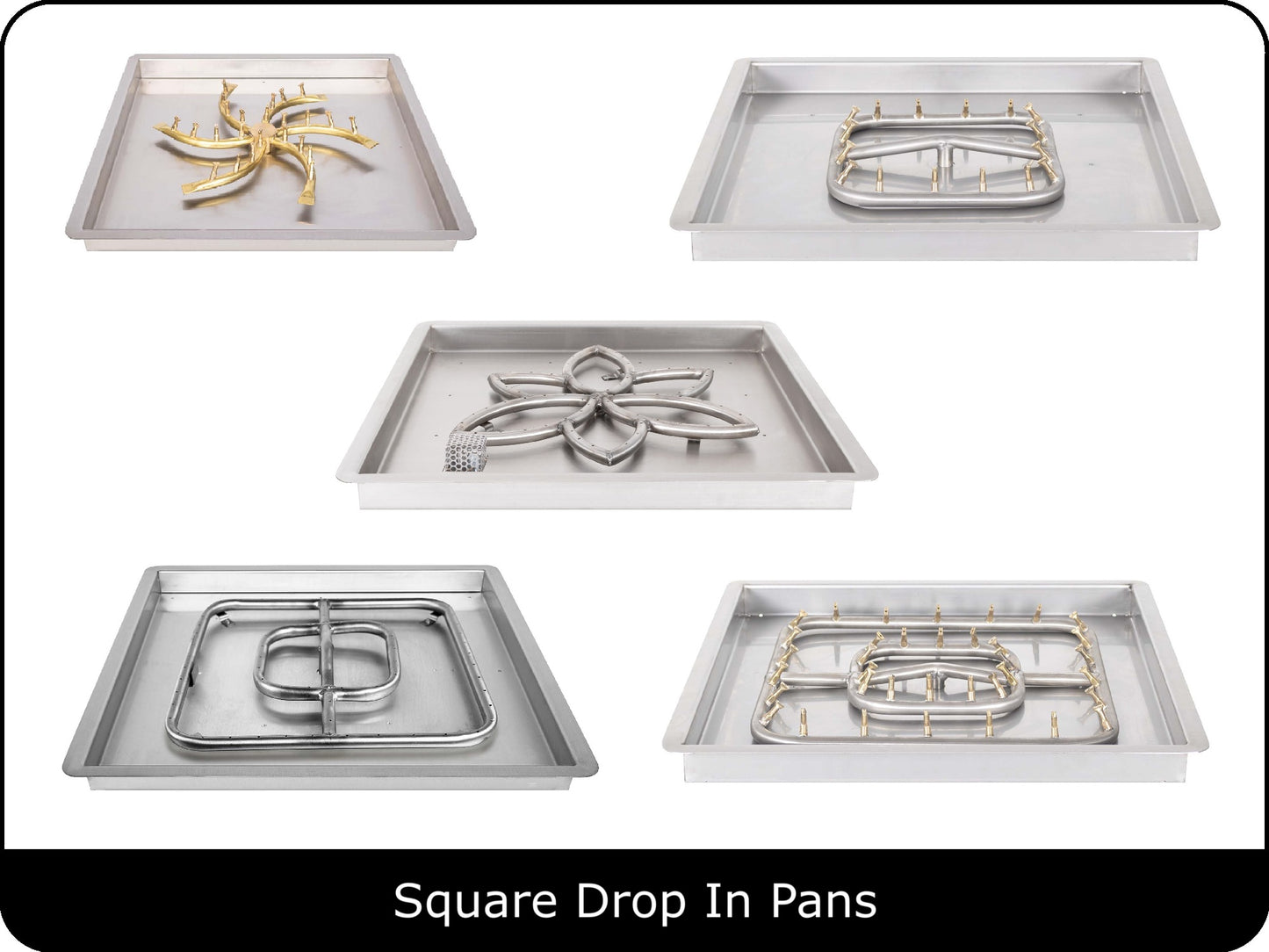 The Outdoor Plus - Square Drop In Pan & Burner Kits