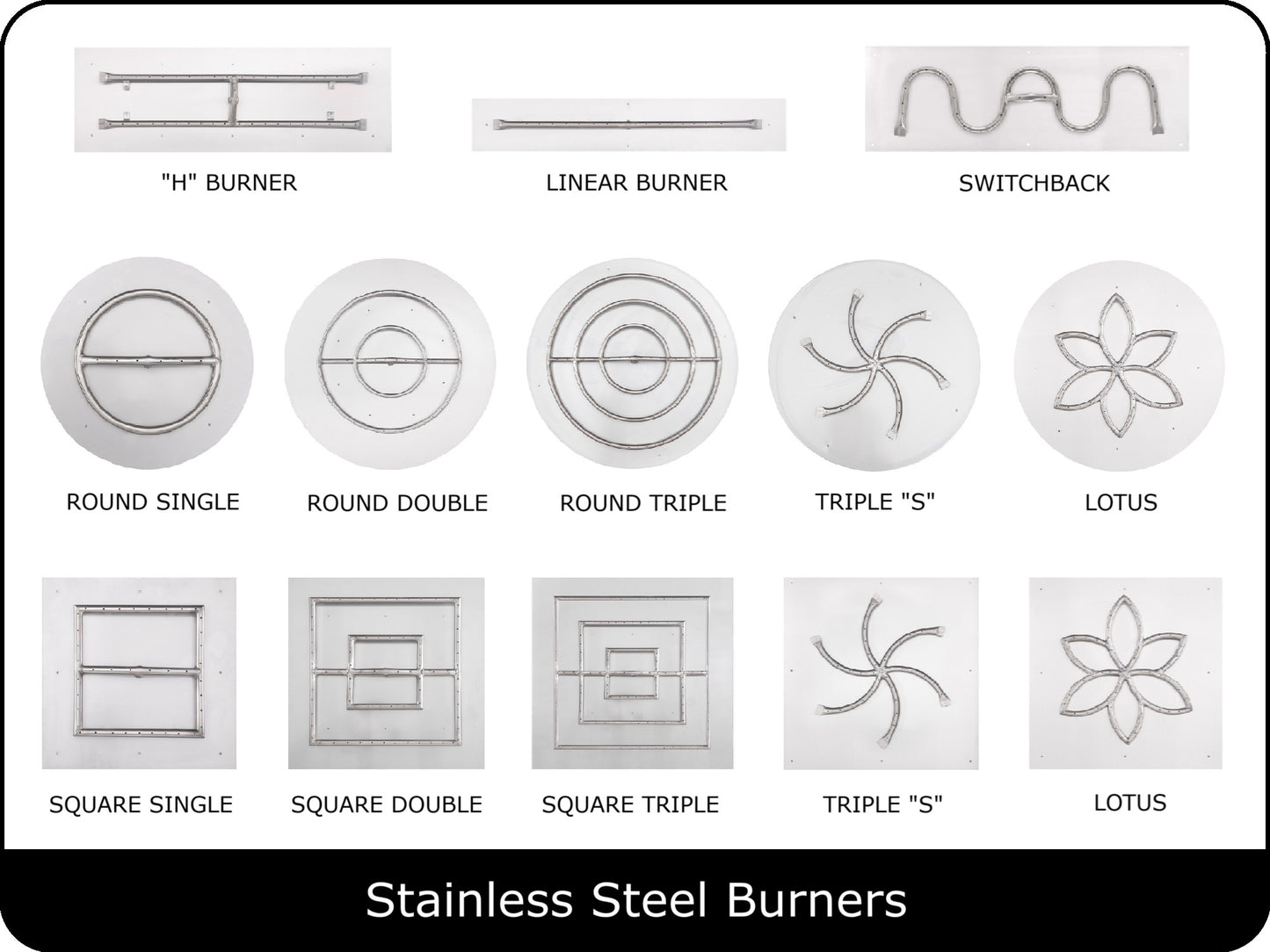 The Outdoor Plus - Round Lipless Drop In Pan & Burner Kits