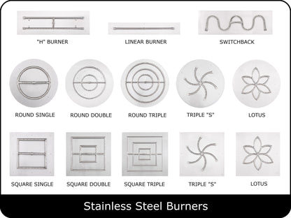 The Outdoor Plus - Rectangular Lipless Drop In Pan & Burner Kits