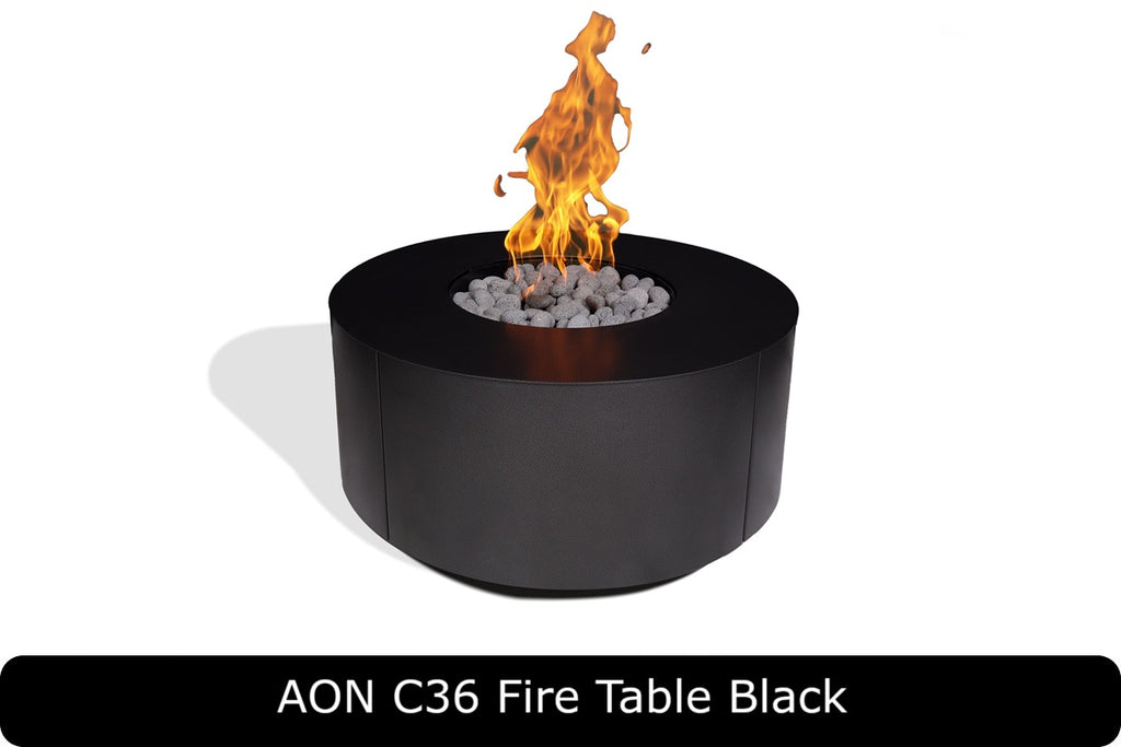 AON C48 — Round Powder-Coated Steel Fire Table (48")