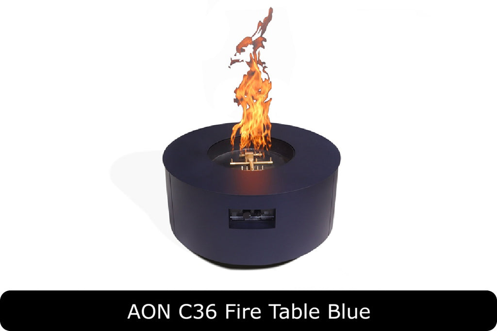 AON C48 — Round Powder-Coated Steel Fire Table (48")