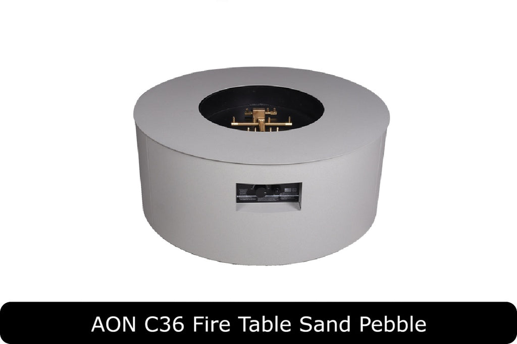 AON C48 — Round Powder-Coated Steel Fire Table (48")