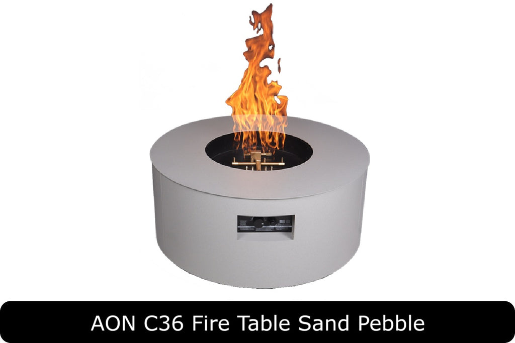 AON C48 — Round Powder-Coated Steel Fire Table (48")