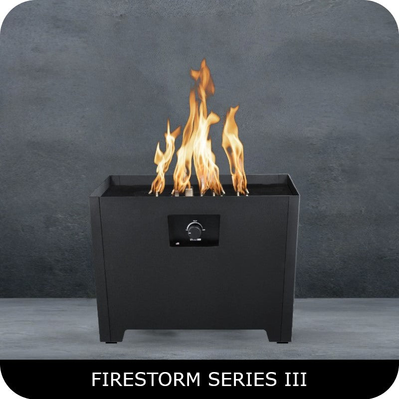 Firestorm — Portable Propane Fire Pit Series (I, II, III)
