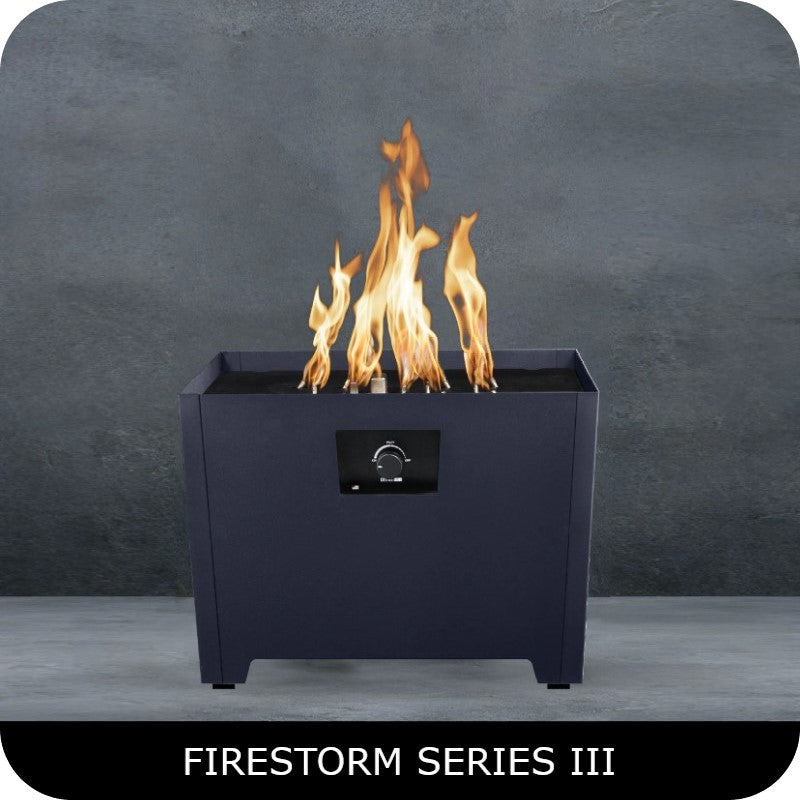 Firestorm — Portable Propane Fire Pit Series (I, II, III)