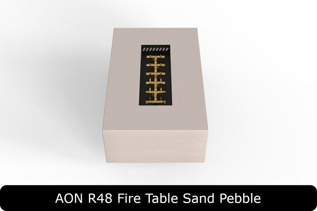 AON R48 — Compact Rectangle Steel Fire Table