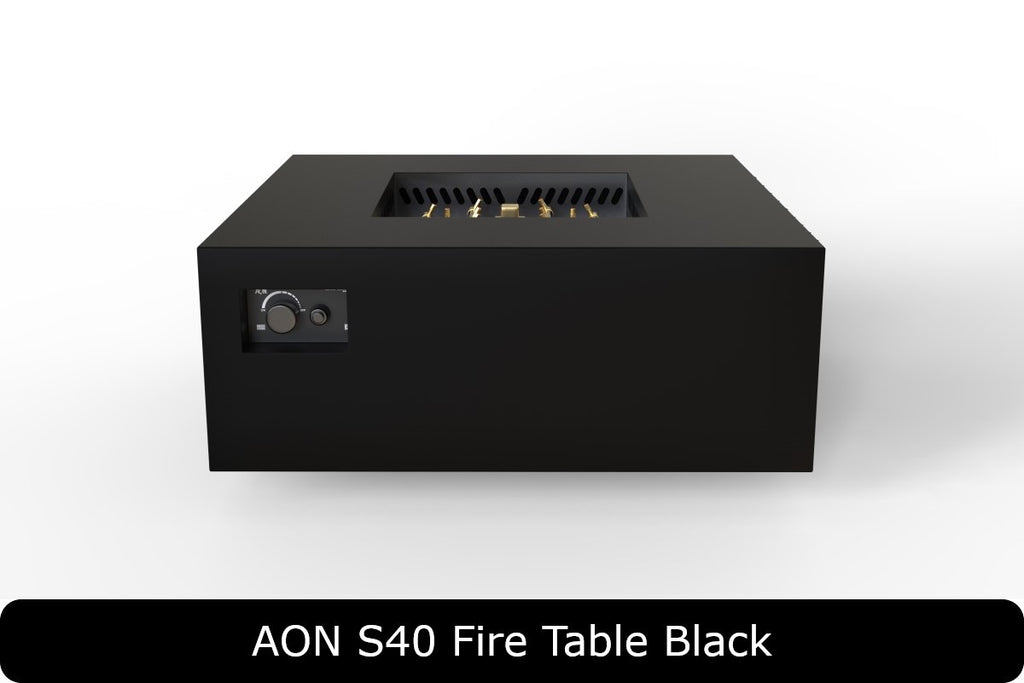 AON C36 — 40" Square Powder-Coated Steel Fire Table