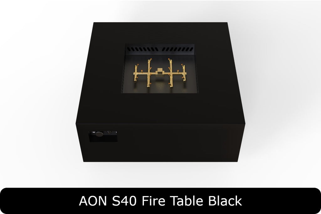 AON C36 — 40" Square Powder-Coated Steel Fire Table