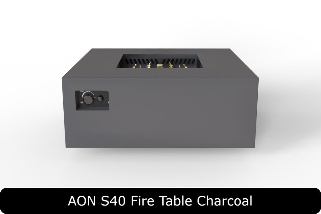 AON C36 — 40" Square Powder-Coated Steel Fire Table